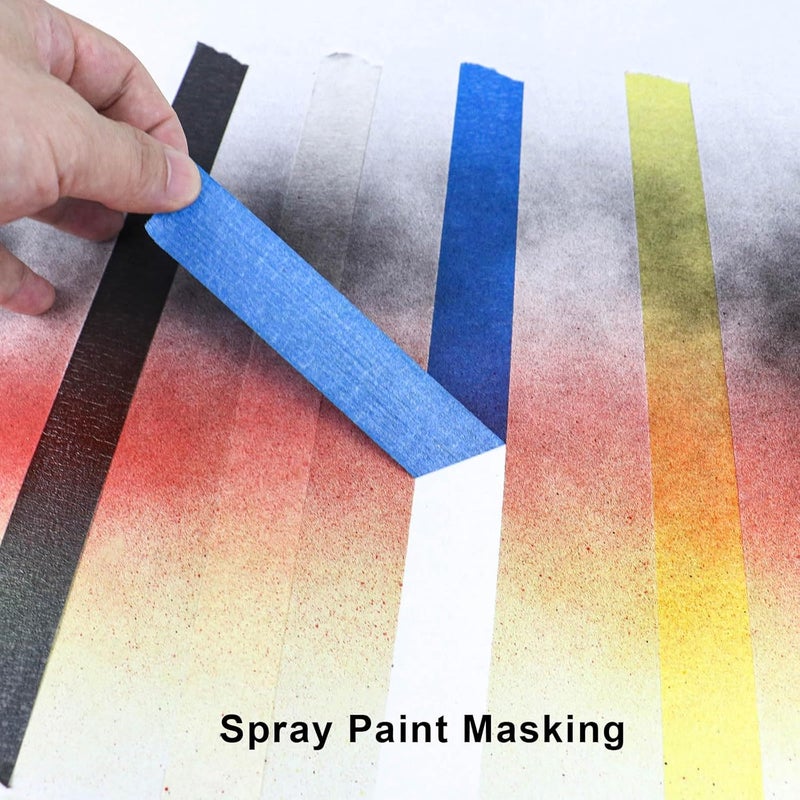 DOAY 3 Pack Blue Painters Tape - Masking Tape 0.50 Inch Wide - Multi-Surface, Smart Adhesion, Indoor & Outdoor - 270FT Total - Paint Tape for DIY, Labeling, Art, Car, General Purpose (#3910) - Image 4